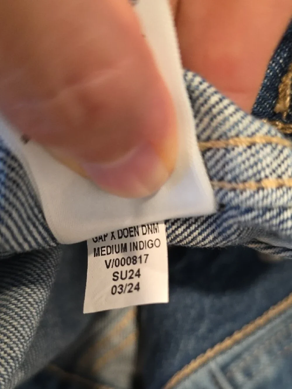 DOEN X GAP Girls Mid-Blue Denim Jean Jacket, L